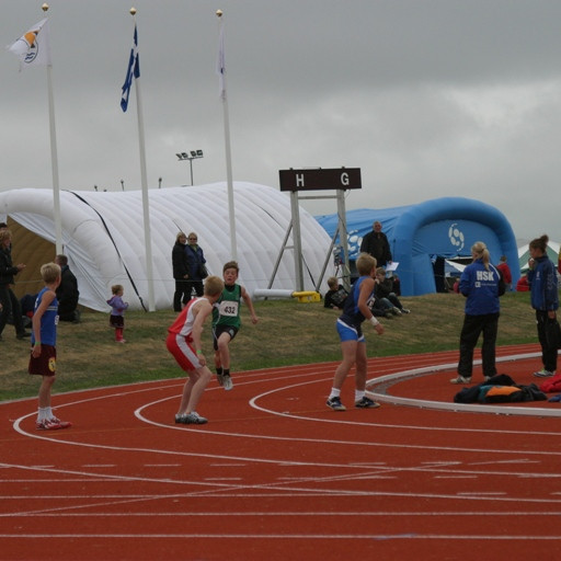 Jóhann Björn keppti í 4x100 boðhlaupi