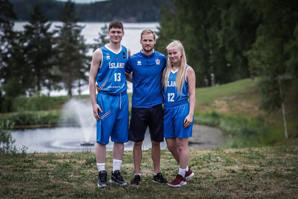 Örvar Freyr, Baldur Þór og Marín Lind.
Mynd frá Facebókarsíðu KKÍ