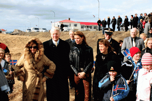 Forsetahjóin viðstödd skóflustungu að Sundlauginnni á Hofsós