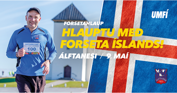 Guðni Th. kvaddur í Forsetahlaupi UMFÍ