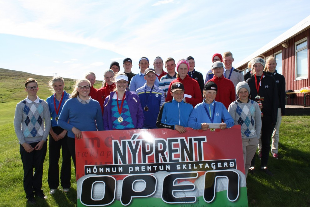 Frá Nýprent open mótinu á Hlíðarendavelli á Sauðárkróki. Mynd/Hjörtur Geirmundsson.