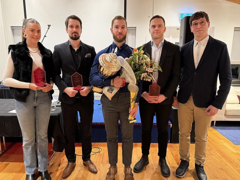 f.v. Anna Karen Hjartardóttir, Daníel Gunnarsson, Sigtryggur Arnar Björnsson, Ísak Óli Traustason og…