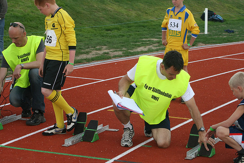 Sjálfboðaliðar UMFÍ að störfum