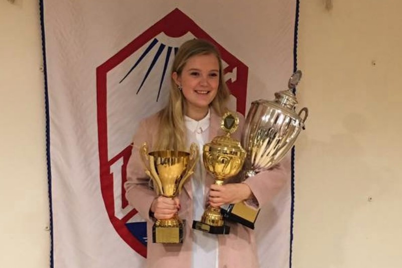 Þóranna Ósk Sigurjónsdóttir frjálsíþróttakona er Íþróttamaður Skagafjarðar 2015. Mynd: UMSS.