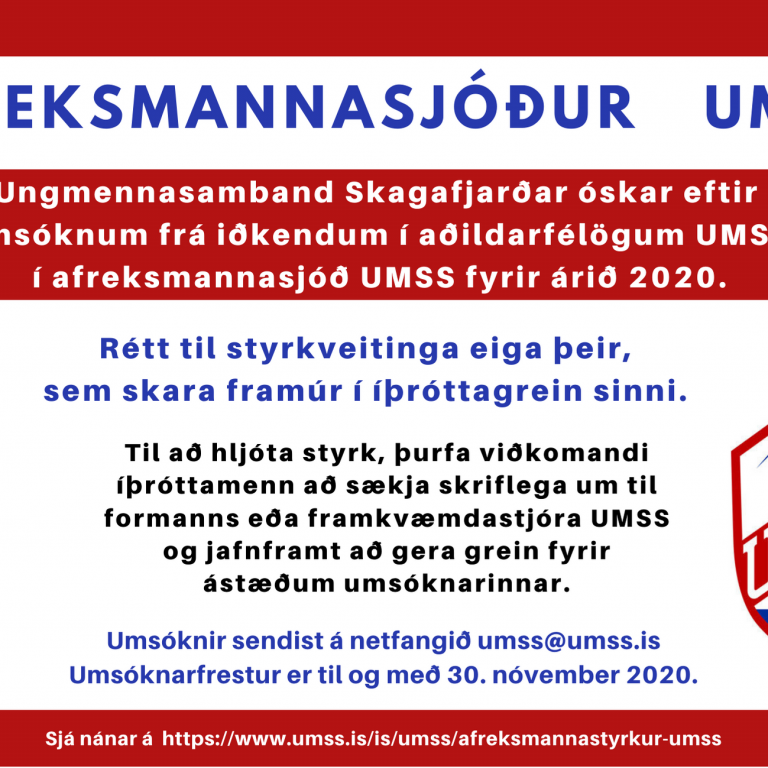 Afreksmannasjóður UMSS 2020