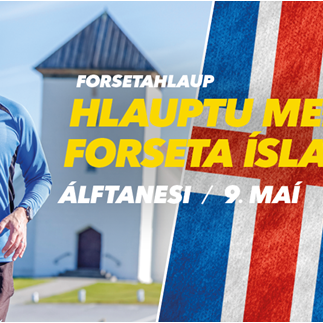 Guðni Th. kvaddur í Forsetahlaupi UMFÍ
