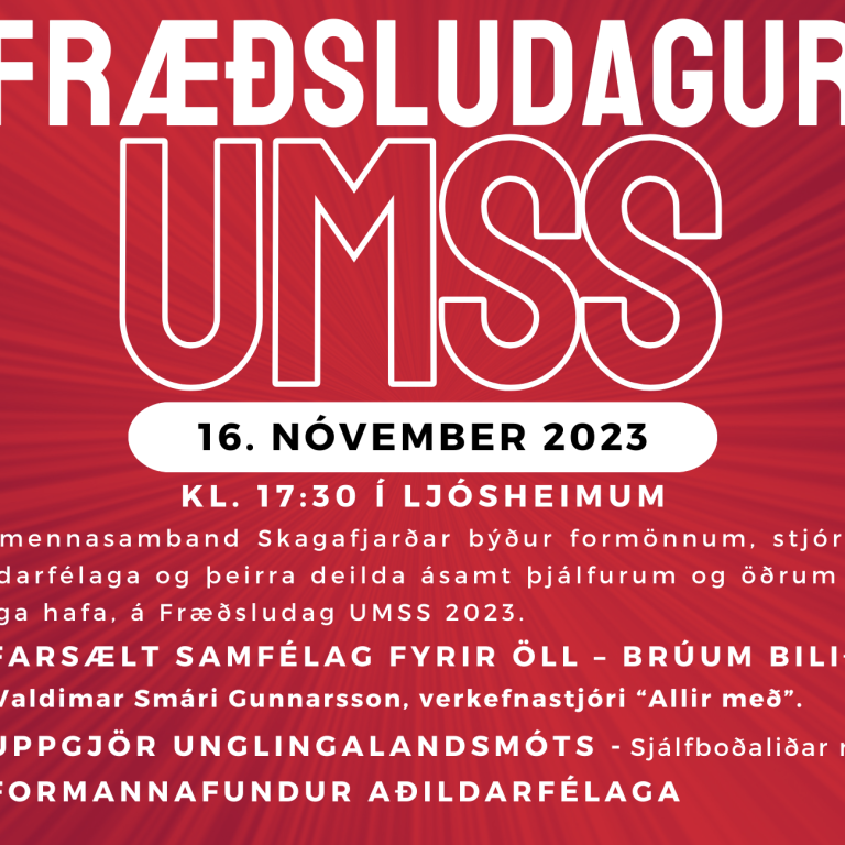 Fræðsludagur UMSS 2023
