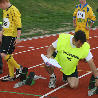 Sjálfboðaliðar UMFÍ að störfum